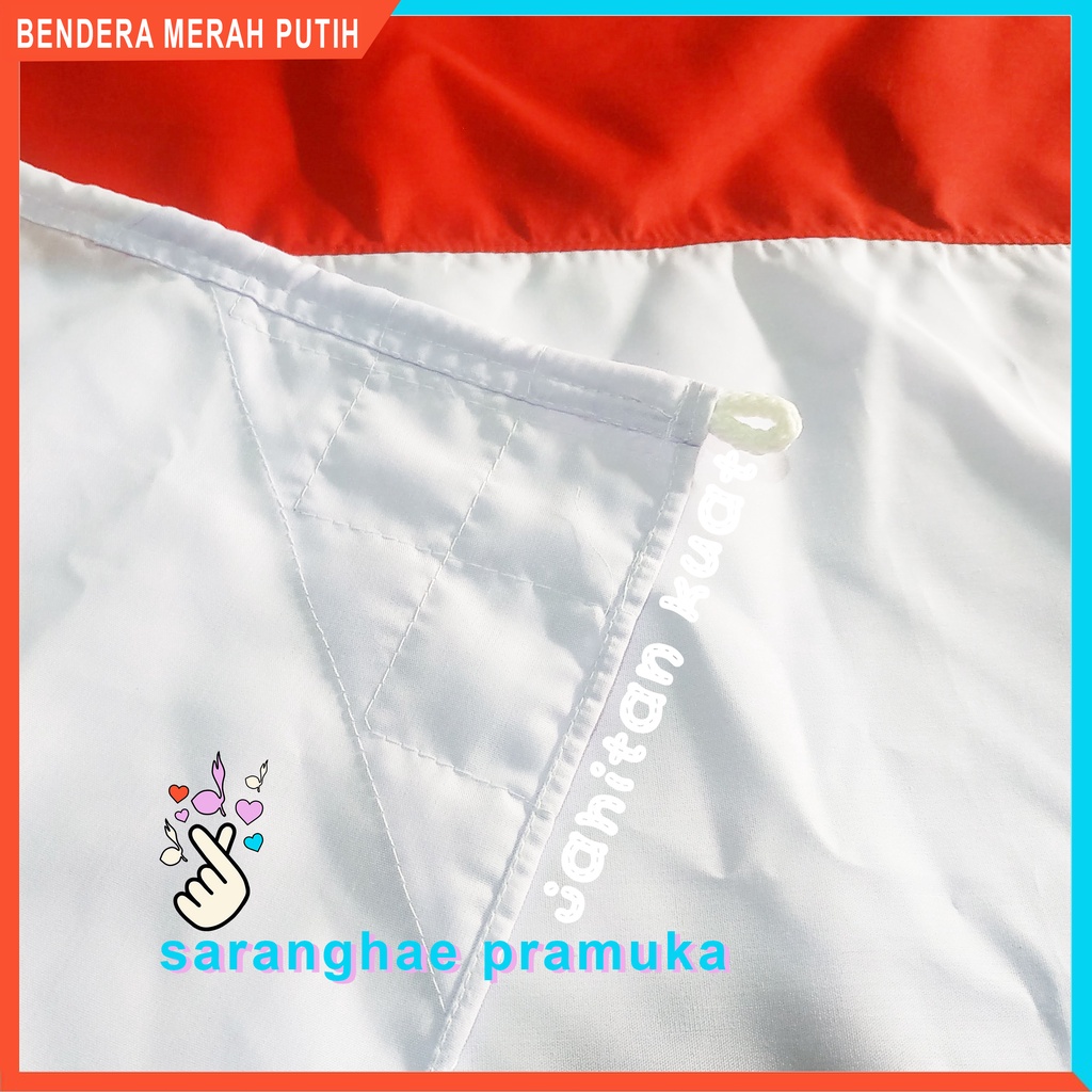 Bendera Kantor 120x170cm Merah Putih Bendera Indonesia Besar Bahan Katun Ero Halus Berkualitas Jahitan Kuat