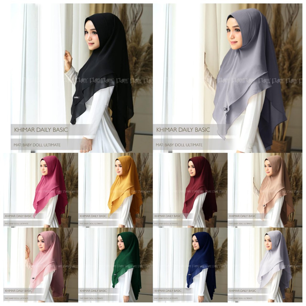 Jilbab Khimar Daily Basic Ori Flow-8