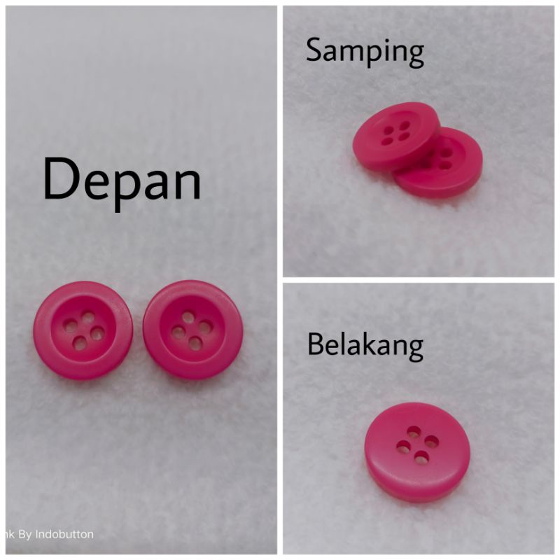 

Kancing Polyester DOUBLE ONE Kancing Polos C4451-26''' (±17mm) Pink