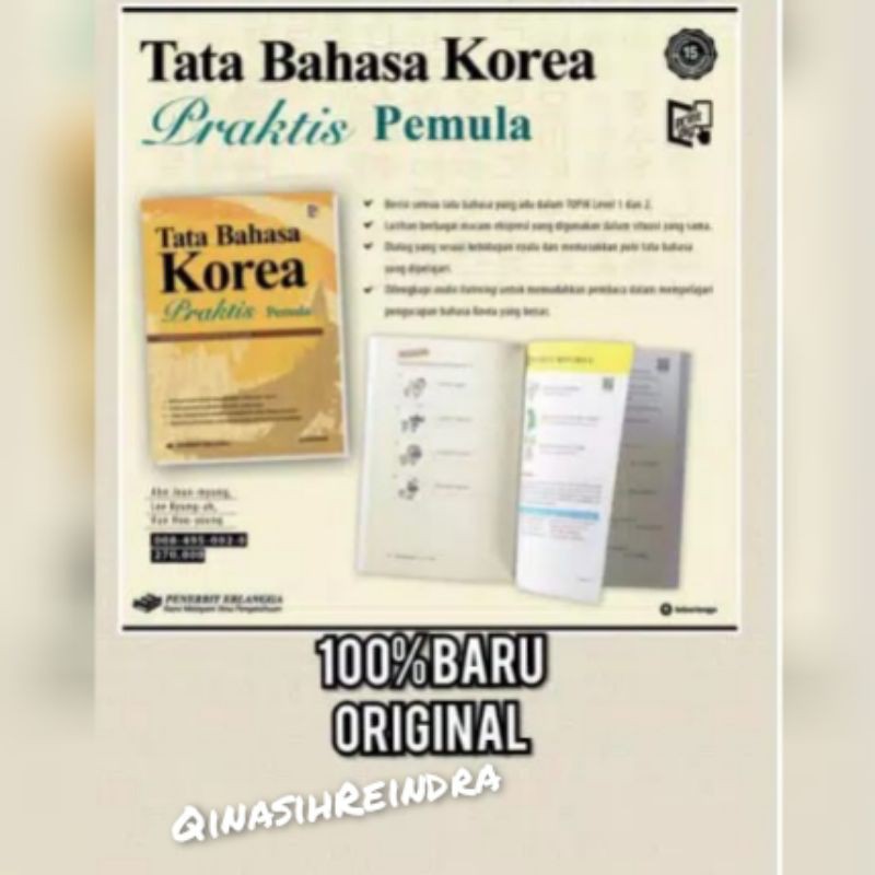 Buku Tata Bahasa KOREA praktis Pemula
