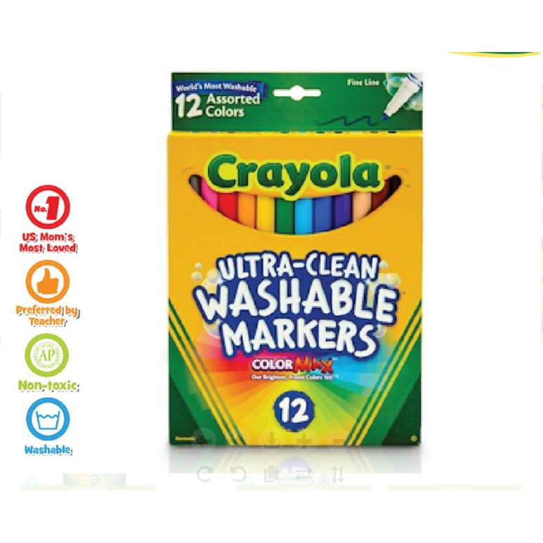 KKV-Crayola·Watercolor markers·Fine line/Broad Line·12 colors