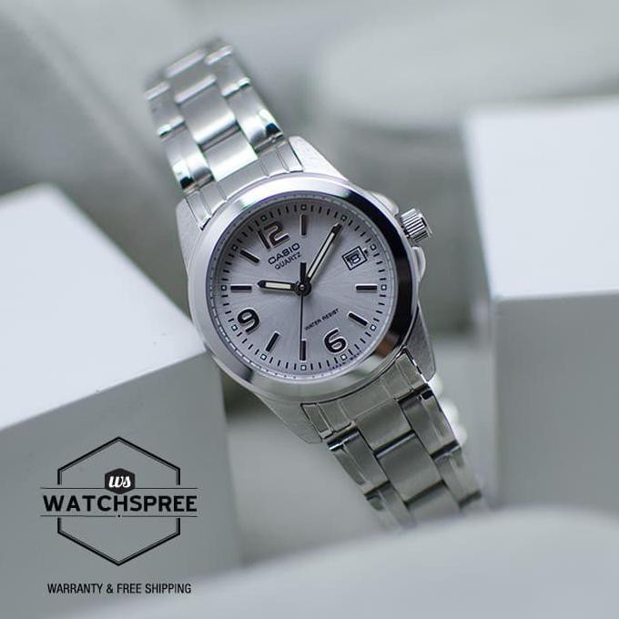 KUALITAS TERBAIK JAM TANGAN CASIO WANITA RANTAI CASIO ORIGINAL LTP-1215A-7A JAM CASIO TERLARIS