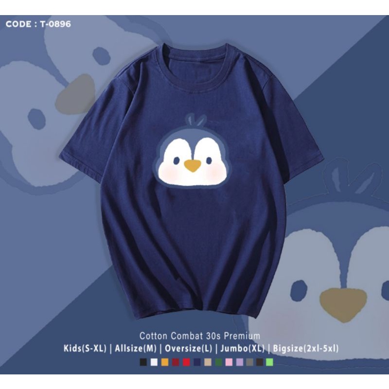 KAOS PINQUIN LUCU/KAOS KATUN PINQUIN PREMIUM