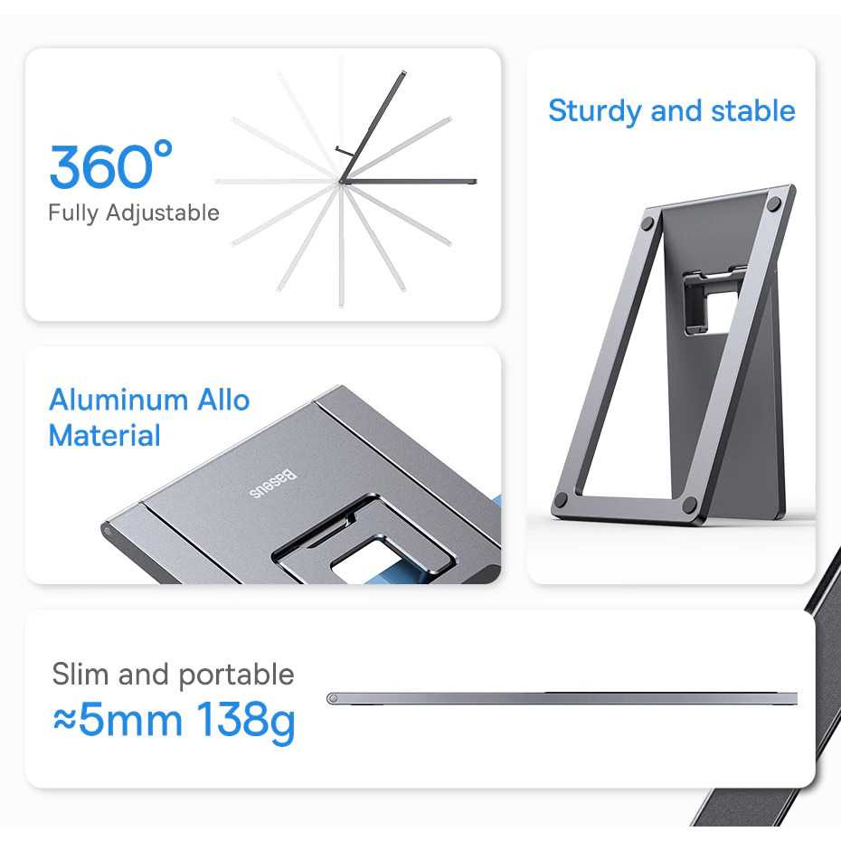 Baseus Foldable Metal Desktop Holder Smartphone