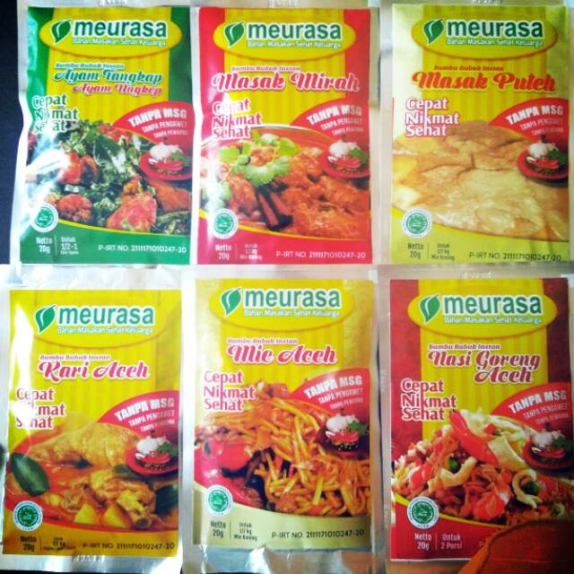 

Bumbu meurasa bumbu masakan aceh instan non msg