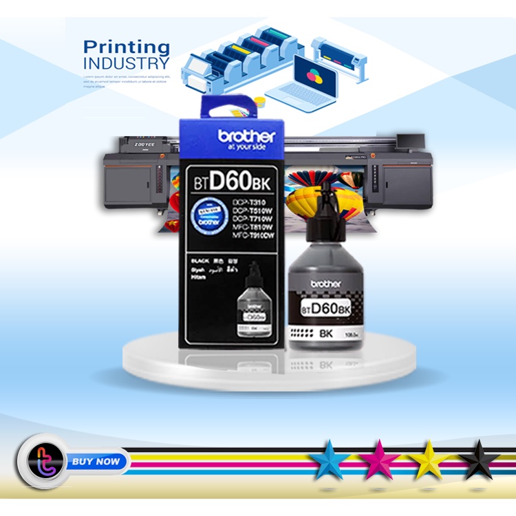 Tinta printer BROTHER D60BK BLACK DCP T710W DCP T300 DCP-T310 T800W T810DW T910DW