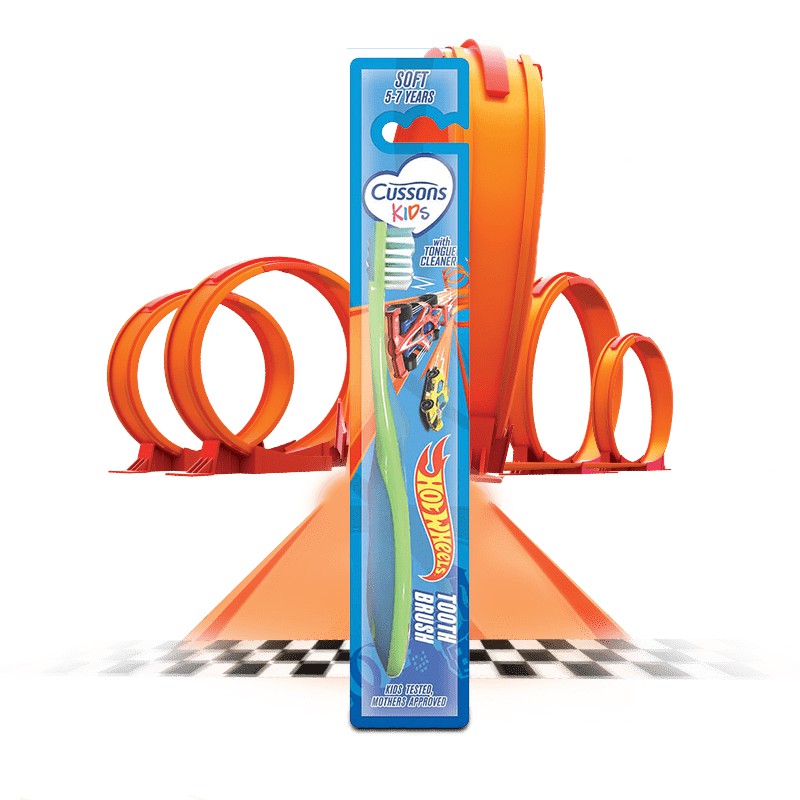 Sikat Gigi Anak 5 - 7 tahun CUSSONS KIDS SOFT TOOTHBRUSH Pembersih Lidah Usia Hotwheels Unicorn