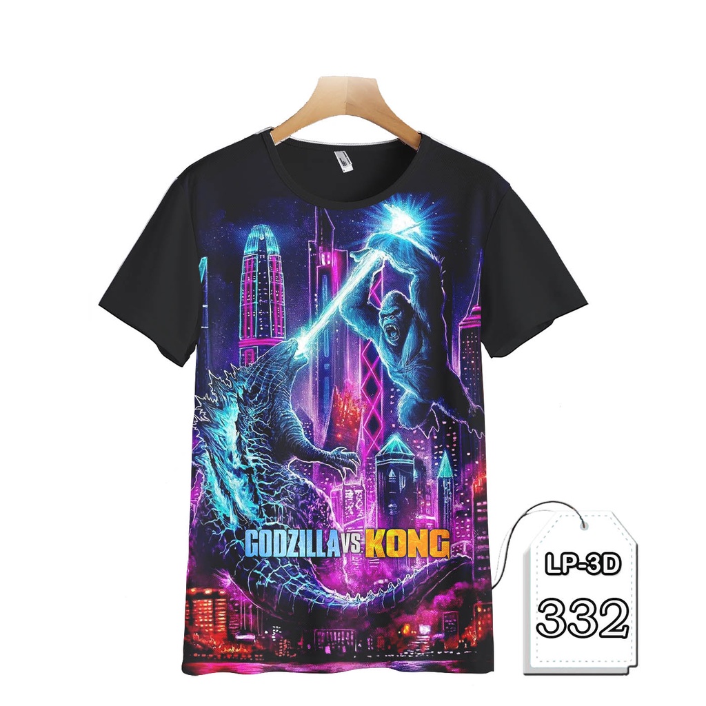 Baju Anak Godzilla vs KONG Baju Kartun Anak #LP3D-332