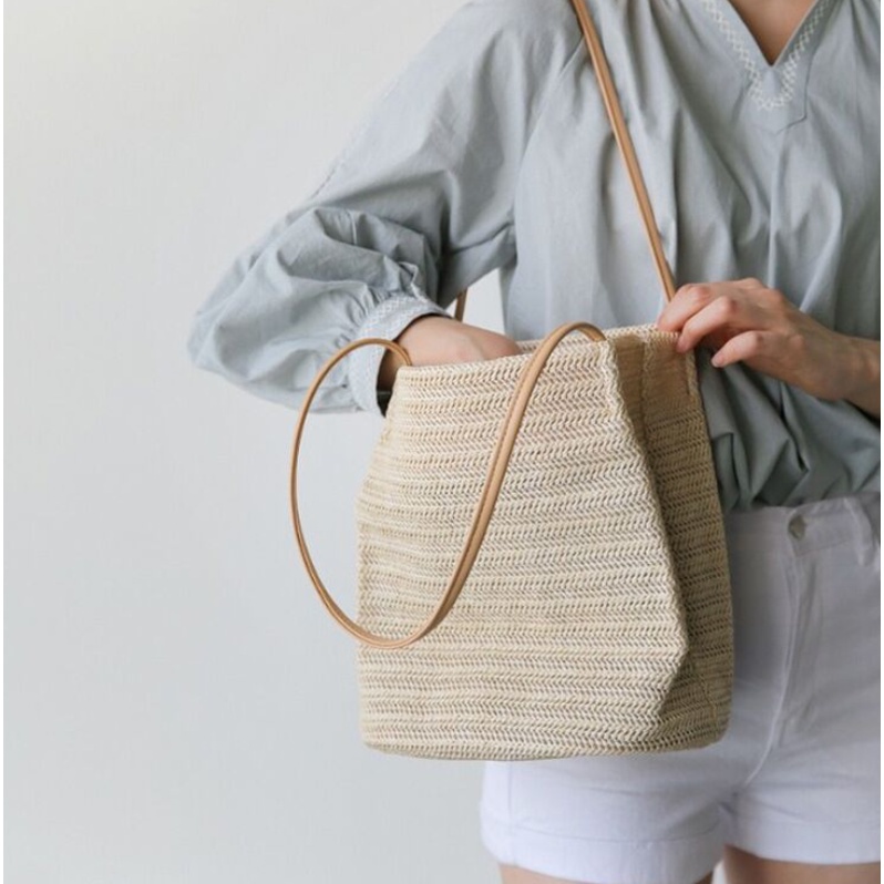 Finom Knitting - Tote Bag Wanita Korean Style Rajut