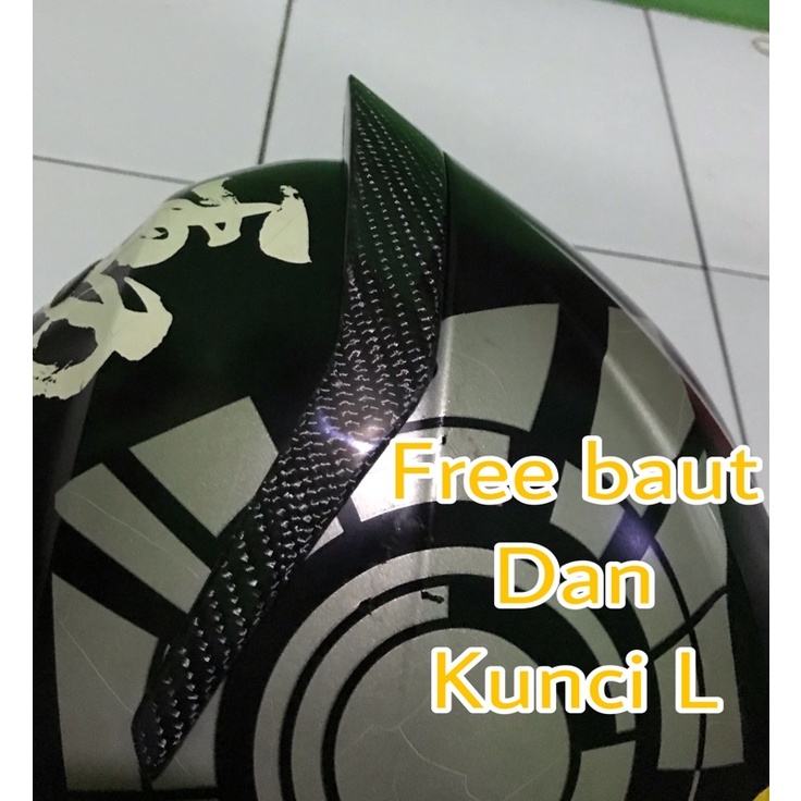 Spoiler helm agv k3sv k3 sv 3D carbon rossi model corsa pista gprr