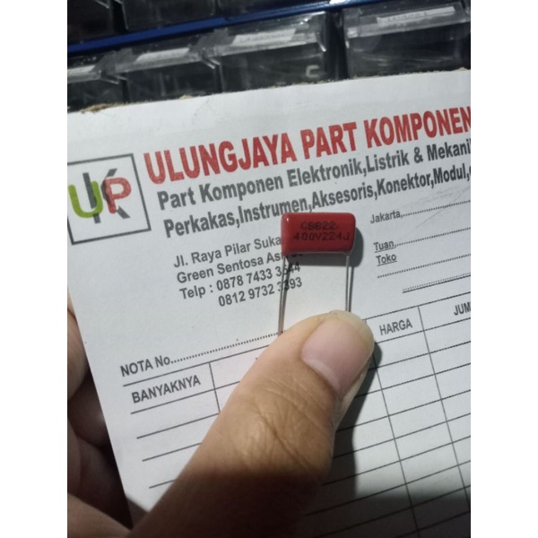 milar kapasitor 224j 400v CBB22 kapasitor milar