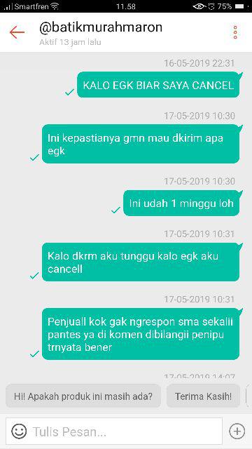 Asifa Batik Hrb026 Kenongo Kemeja Tosca Pendek Pekalongan Padi M L Xl Sogan Tulis Halus Kemeja Batik