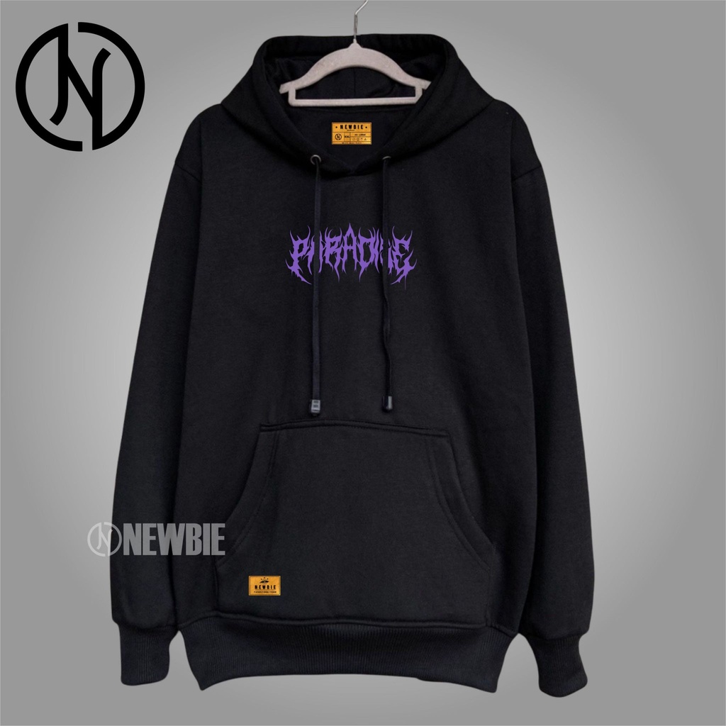 Sweater Hoodie Distro Pria Original Warna Hitam List PARADISE METAL Suwiter Distro Pria Bandung Oversize Hoodie Switer Hudie Suiter Hodie Pria