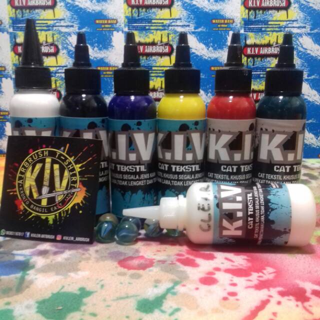 

Tinta airbrush kental 1paket warna primer