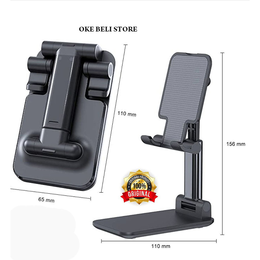 Dudukan HP Phone Holder Bahan Kuat Holder Folding Desktop hpcp