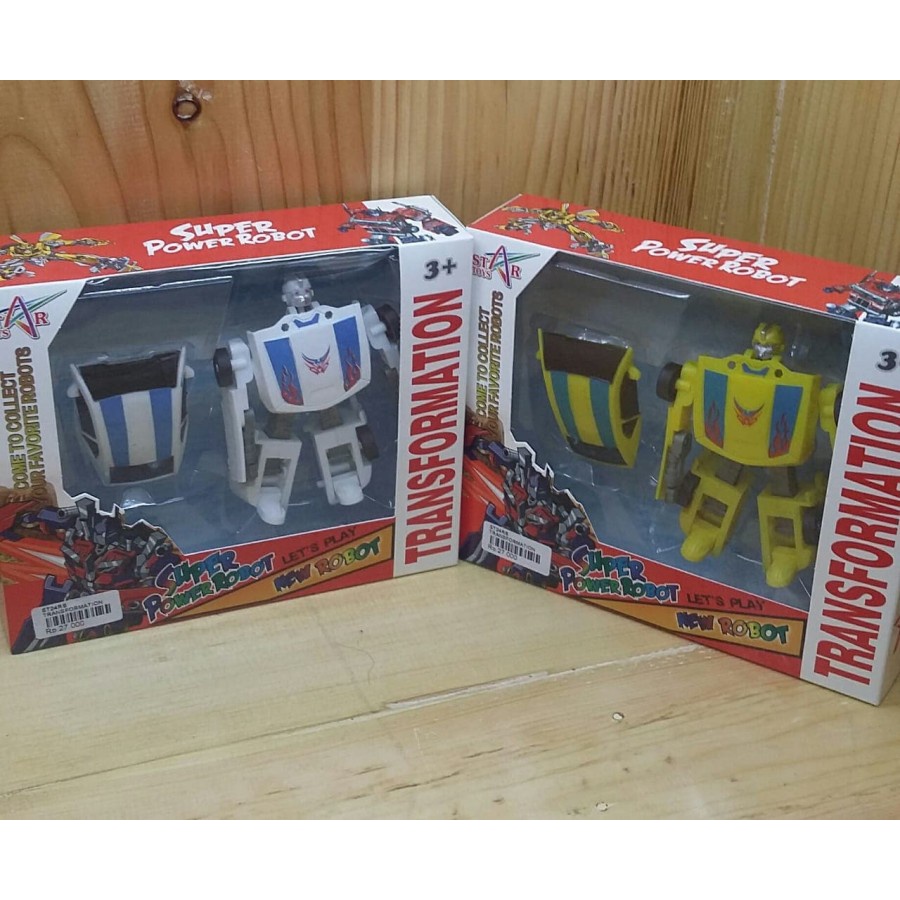 Mainan Robot Mini Super Transformation Bumblebee