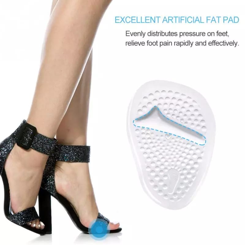 1 Pasang Insole Gel Depan High Heels / Sol Sepatu Gel Silikon Lembut Anti Slip Anti Pegal Anti Sakit