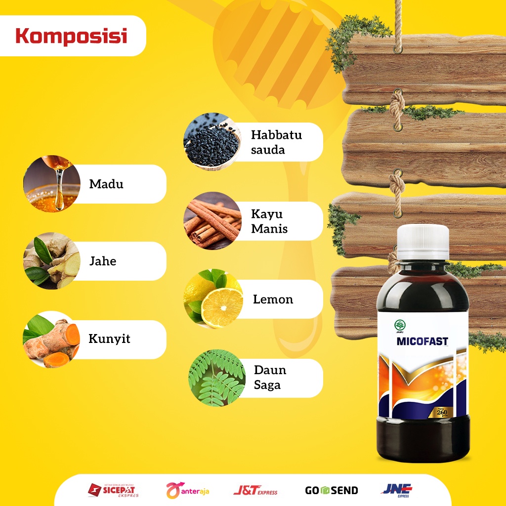 Madu Micofast Herbal Premium Quality Obat Batuk Sesak Napas Asma Asli Murni BPOM (BELI2GRATIS1)-4