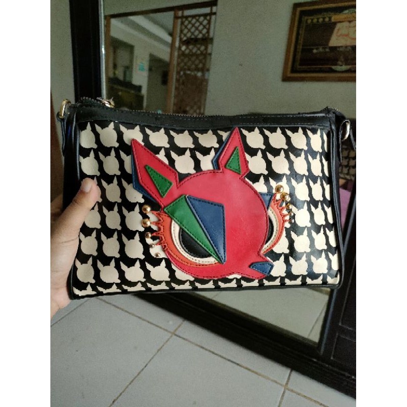 preloved sling bag lapalette cupcake