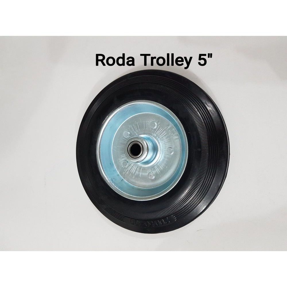 Roda Troli Only 5 Inch Roda Karet Only 5