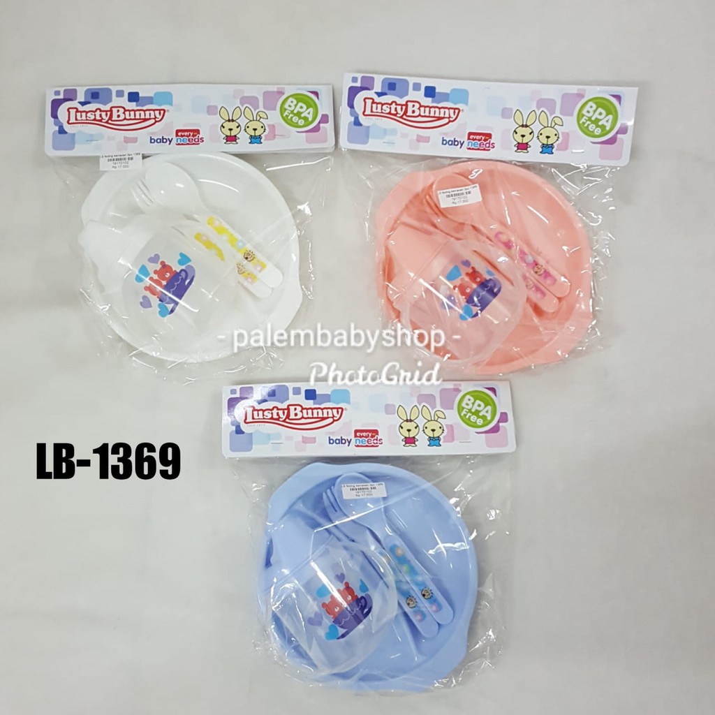 Lusty Bunny Feeding Kemasan/perlengkapan makan bayi/gift set