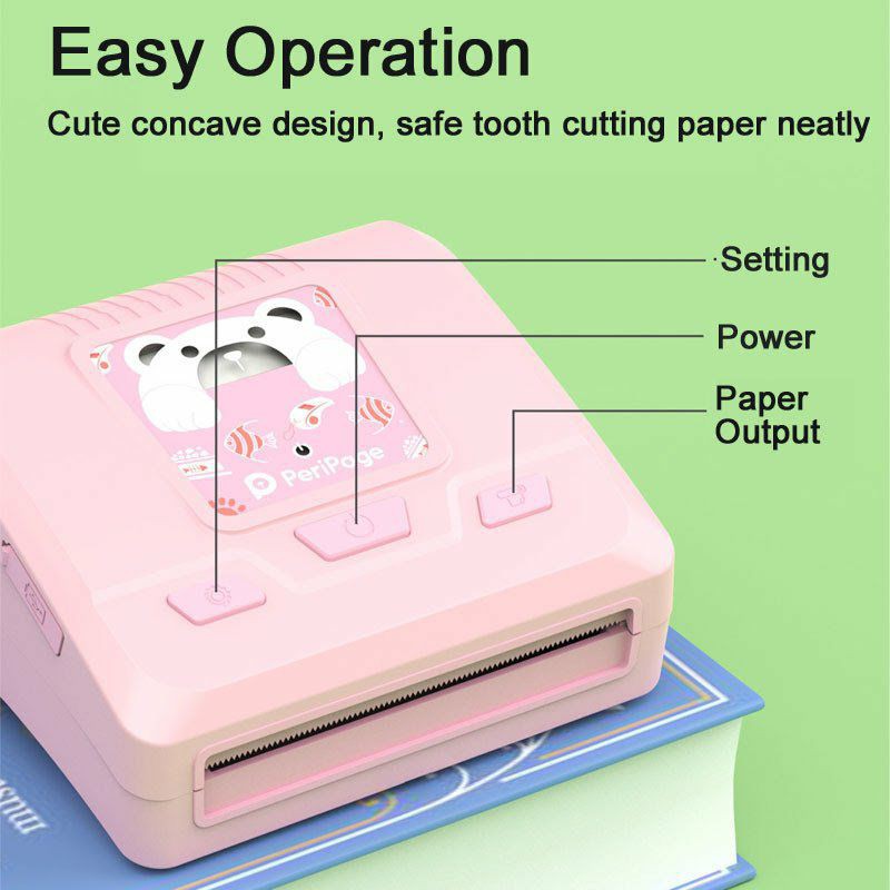 Printer peripage lucu mungil kecil portable ATAU case peripage peri page transparant