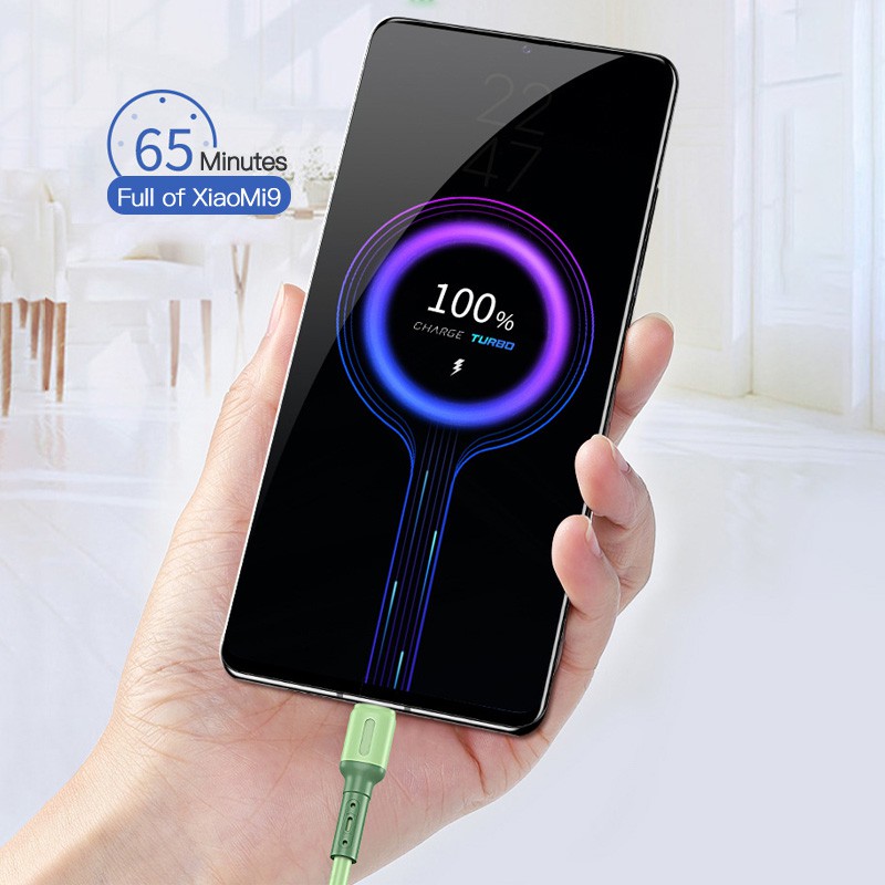 REALME Kabel Data / Charger Micro USB Tipe C 3A Fast Charging Bahan Silikon Untuk iPhone 6 / 11 Pro Max