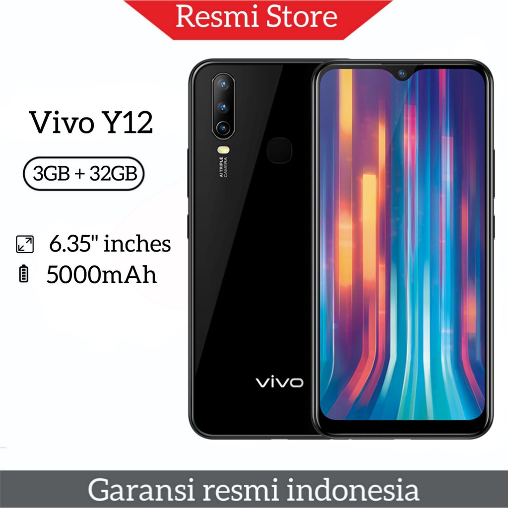 Vivo Y12 Y12i Ram 3 32gb 3 64gb New Bnib Shopee Indonesia