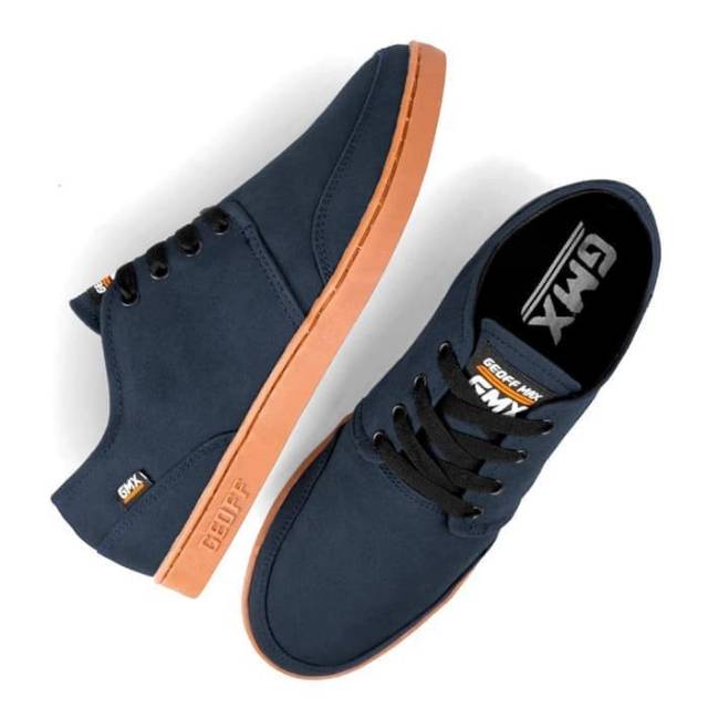 Sepatu Pria Sneakers Geoff Max ORIGINAL - Authentic Navy Gum