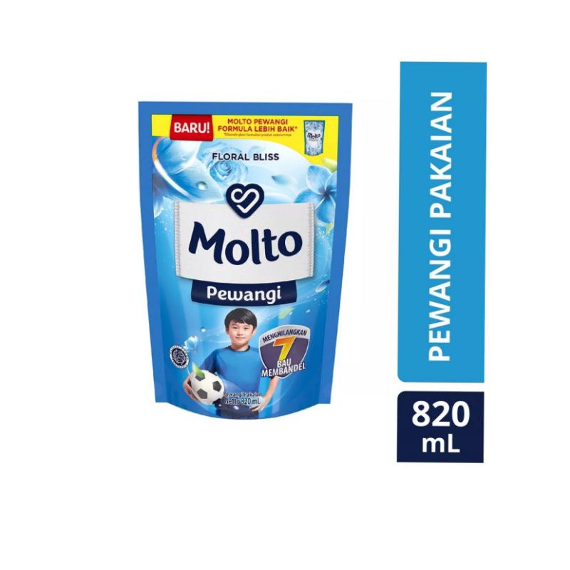 MOLTO Pewangi Pakaian Pouch Refill 820ml/780ml