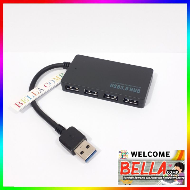 BISA COD l USB TRAVEL CHARGER &amp; HUB COMBO USB 3.0 4 PORT - UH-103U3