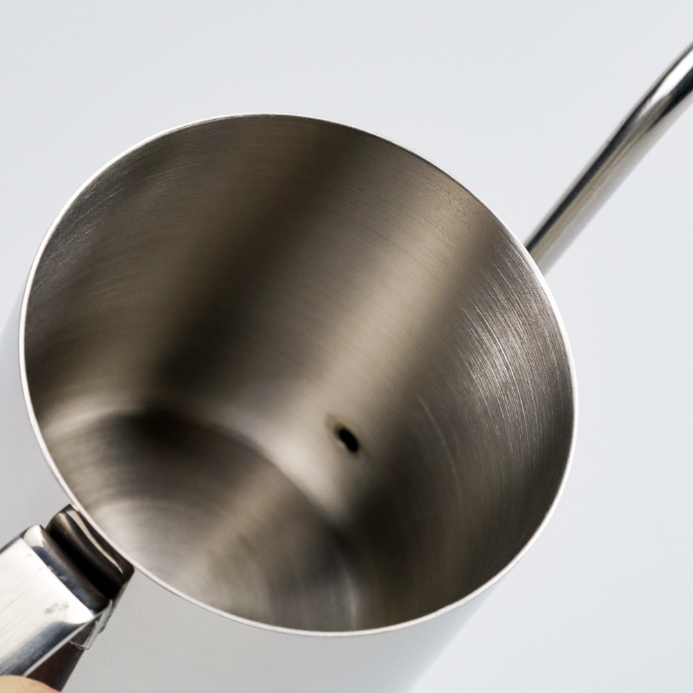 One Two Cups Teko Pitcher Kopi Teh Teapot Drip Kettle Cup Stainless Steel 350 ml - AA0049 - Silver