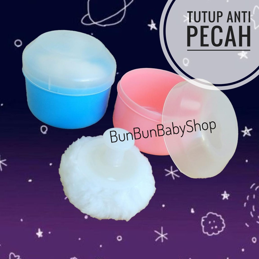 ANTI PECAH Tempat Bedak Bayi Tabur Perlengkapan Bayi Baju Lahir Peralatan Baby Newborn Murah Lucu