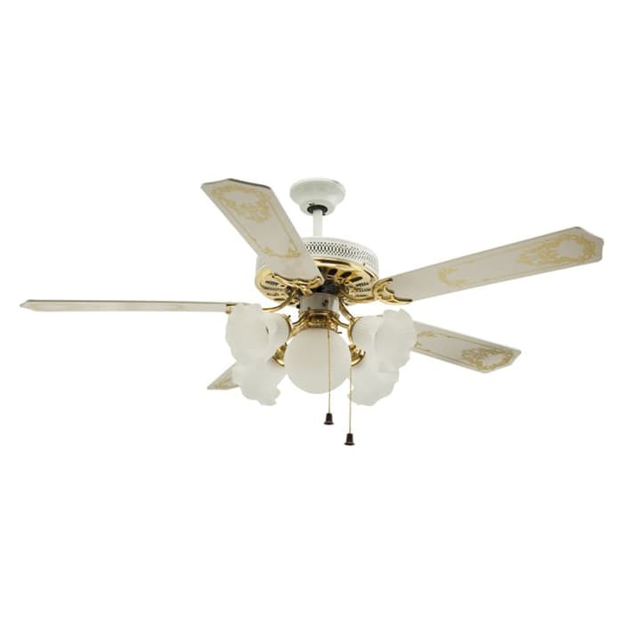 Ceiling Fan Uchida CF 110 Putih 5 Lampu (52 inch)