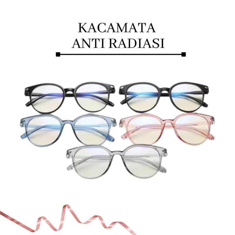 kacamata fashion wanita pria anti radiasi best seller