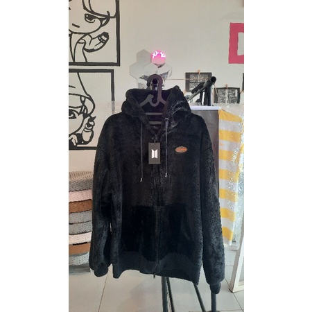 [READY STOCK] UNOFFICIAL BTS PTD Fleece Zip Up Hoodie