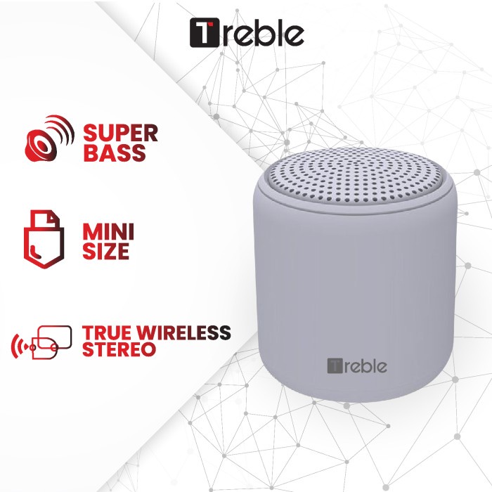 JY X Treble TWS Speaker Mini Portable Stereo Bluetooth 5.0 - TSP1 - Abu-abu(D7U9) Murah Speaker Jbl 
