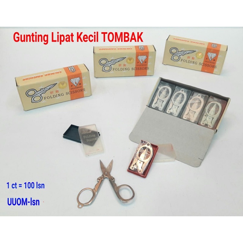 

Gunting lipat kecil stainless + casing harga perlusin 12pcs ⬇️