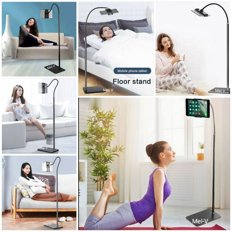 Bracket Hp  Standing  ,  Stand Lazypod Lantai 135 cm   - 175 cm Holder Phone Tablet standing Hp / Tripod lifting Lazypod Lantai Phone Tablet Holder