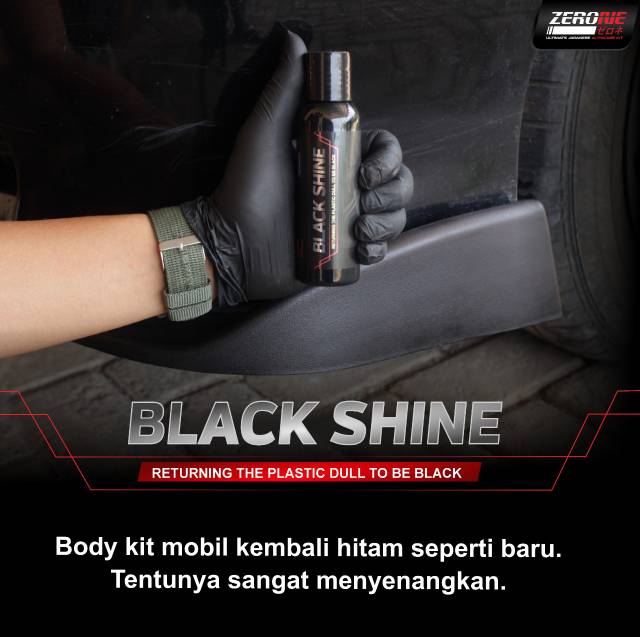 Zerone Black Shine - Penghitam Dashboard Mobil Bahan Plastik Semir Autocare Otomotif