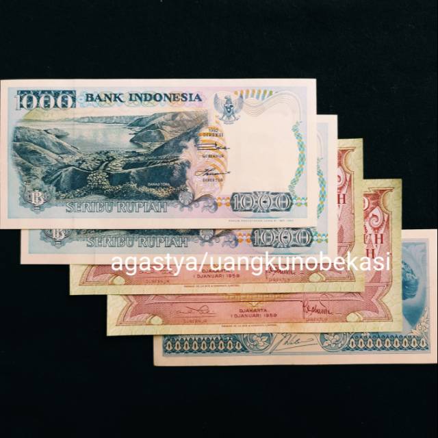 Paket seserahan Rp 2021 (2.021 rupiah) asli uang kuno jadul duit lama Bekasi