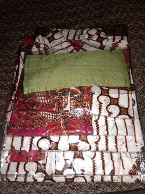Batik Couple Keluarga Sania Ruffle Ori Ndoro Jowi Dnt Motif Songket Putih Terkomplit Termurah