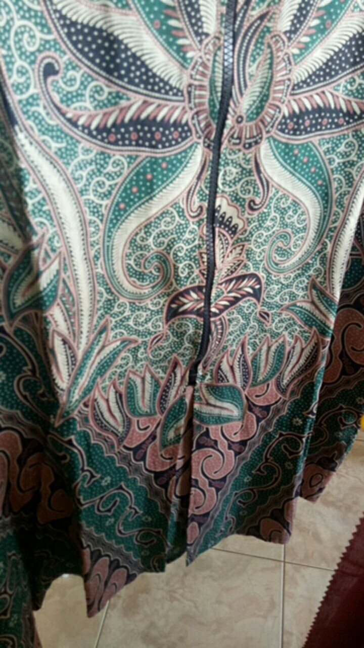Atasan Batik Couple Seno Biru M L Xl Xxl