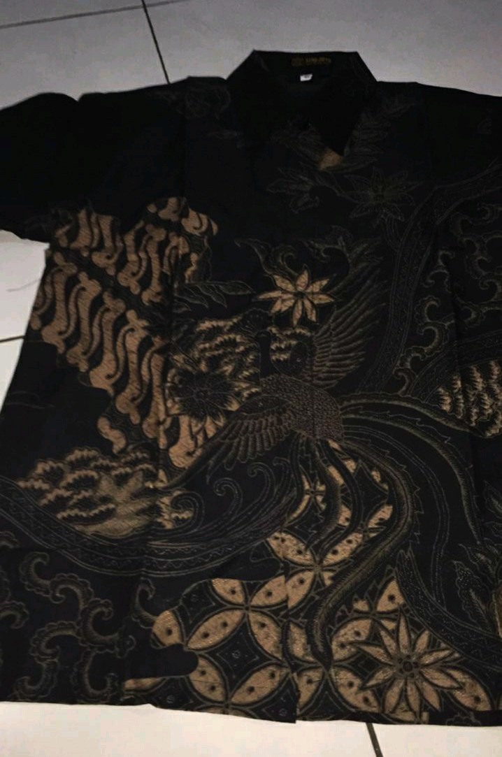 Kemeja Batik Pria Bahan Katun Premium Reguler Fit Prabu E009