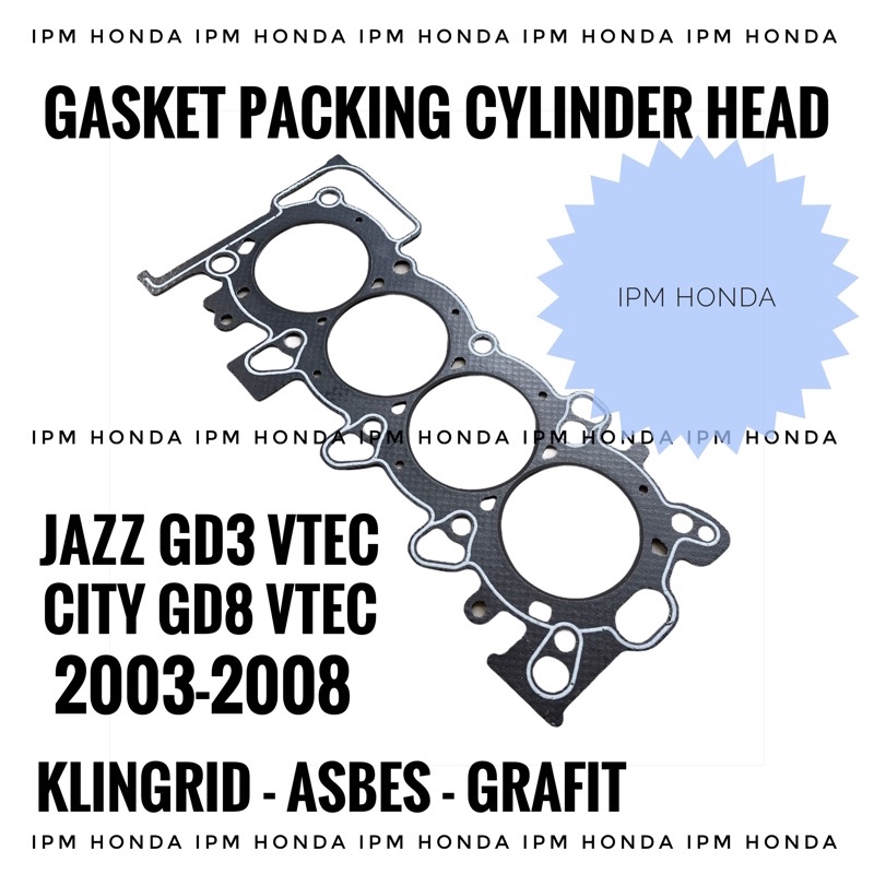 12251 REB Paking Packing Gasket Cylinder Head Honda City GD8 VTEC 2003 2004 2005 2006 2007 2008