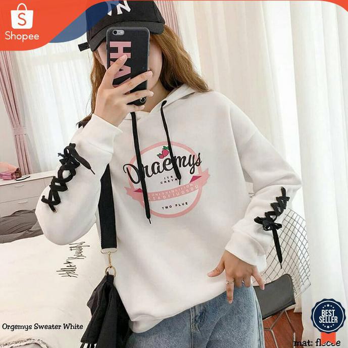 sweater hoodie wanita shopee