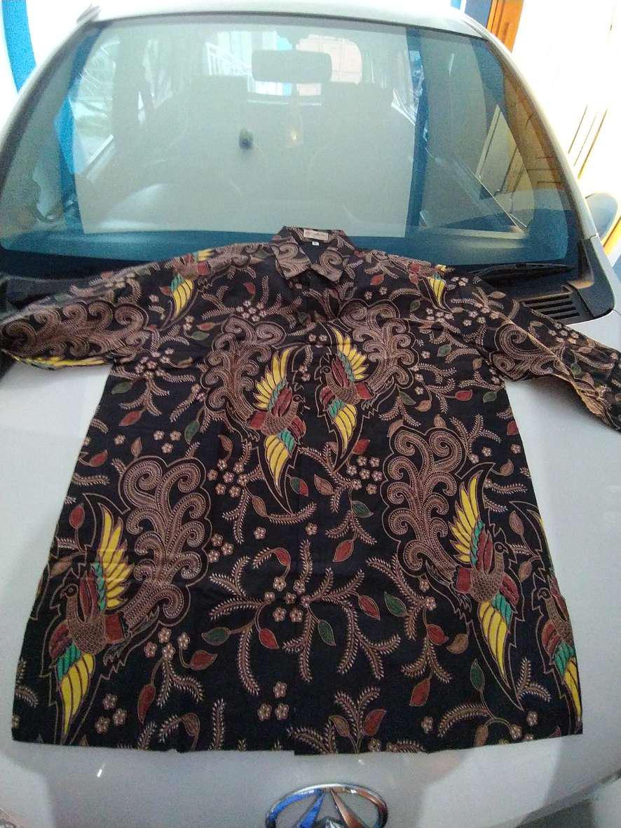 Batik Pria Lengan Panjang Slimfit Modern Premium Kemeja Batik Pria Lengan Panjang Batik Aluna Gba064