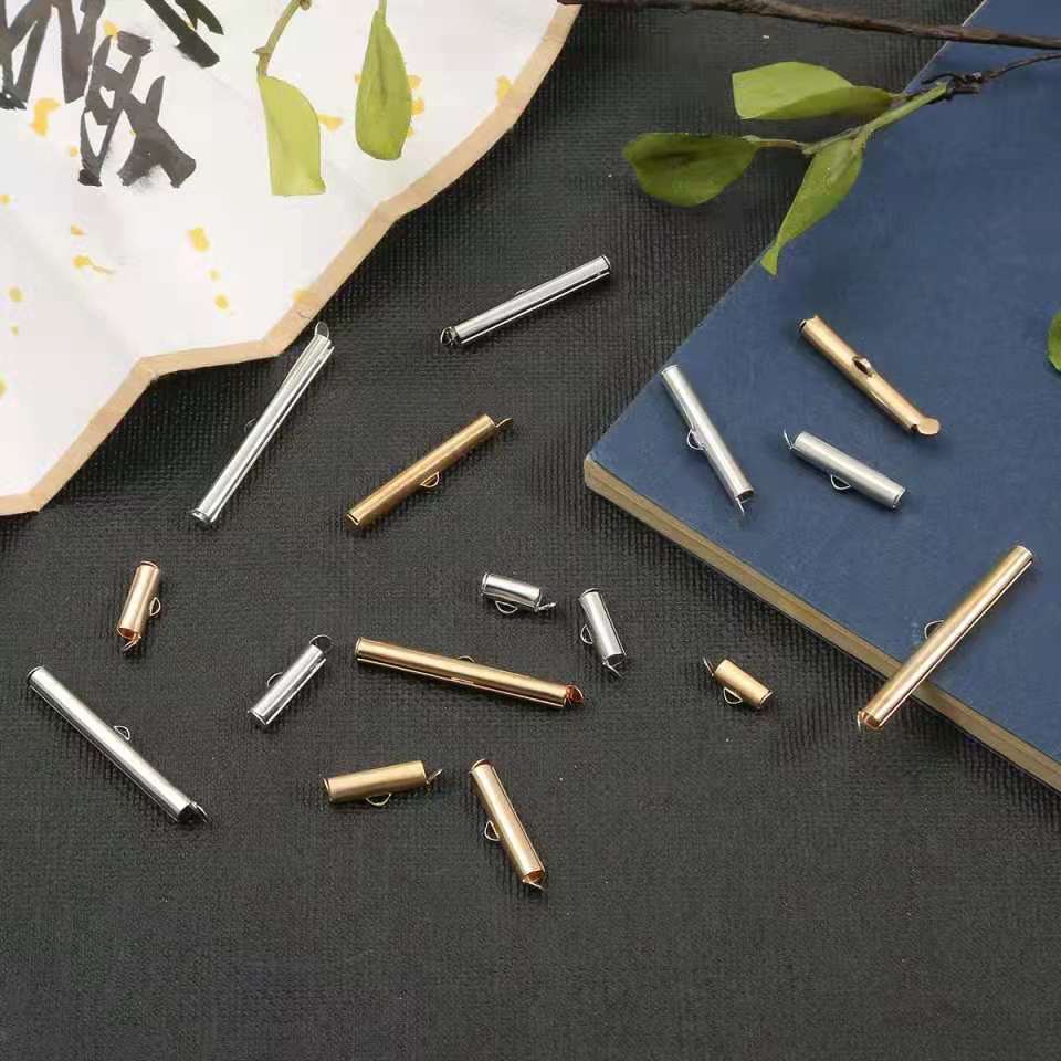 Kait Tabung Gesper Besi Diy Gelang Konektor Aksesoris Pembuatan Perhiasan Harga/10pc