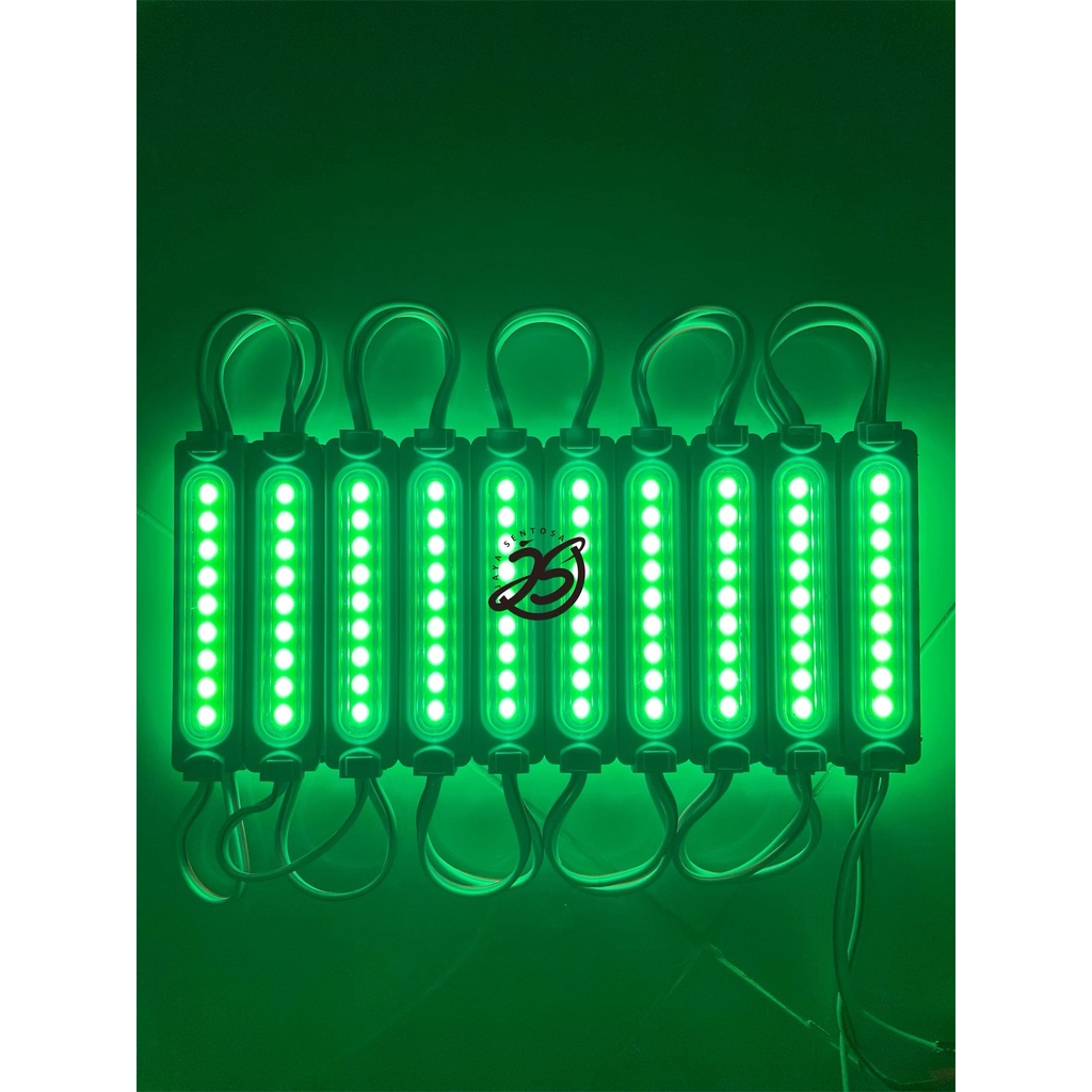 LED COB 9 MATA 24V 8620 6WATT COVER BENING LED COB 9 MATA VARIASI 24V-HIJAU