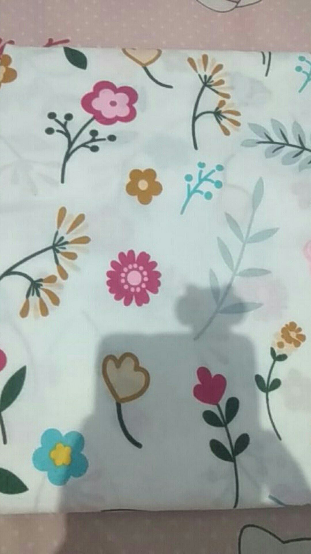 Bahan Kain Sprei Katun Lokal Motif Bunga Cute Flower